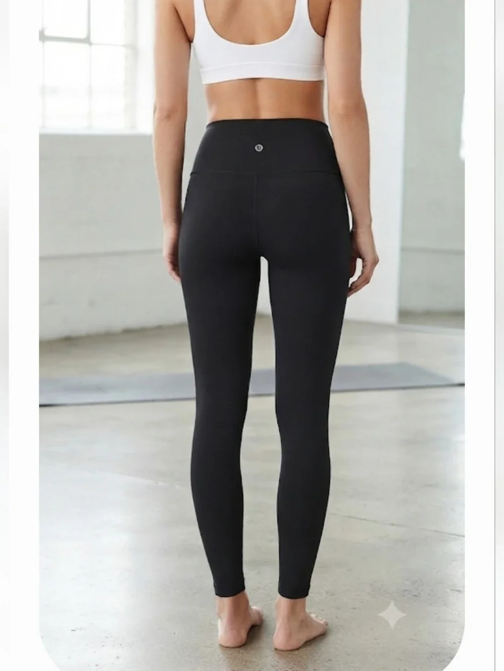 Lululemon All The Right Pl All The Right Places P60416 Crop Leggings. Black Size